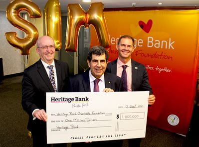 Heritage Bank makes $1 million donation to help people in need